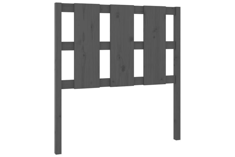 Sängynpääty harmaa 105,5x4x100 cm täysi mänty - Harmaa - Huonekalut - Sänky - Sängyn lisävarusteet & sängynpäädyt - Sängynpääty