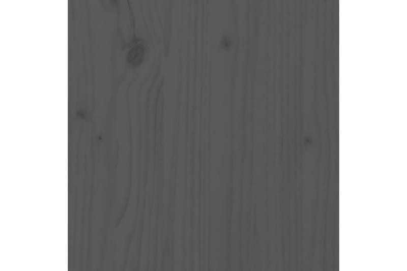 Sängynpääty harmaa 106x4x100 cm täysi mänty - Harmaa - Huonekalut - Sänky - Sängyn lisävarusteet & sängynpäädyt - Sängynpääty