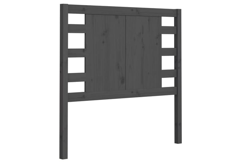 Sängynpääty harmaa 106x4x100 cm täysi mänty - Harmaa - Huonekalut - Sänky - Sängyn lisävarusteet & sängynpäädyt - Sängynpääty