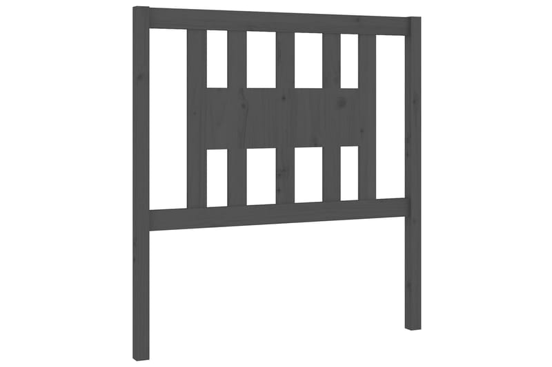 Sängynpääty harmaa 106x4x100 cm täysi mänty - Harmaa - Huonekalut - Sänky - Sängyn lisävarusteet & sängynpäädyt - Sängynpääty