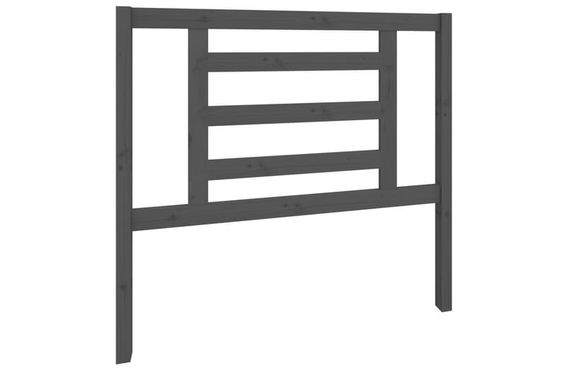 Sängynpääty harmaa 106x4x100 cm täysi mänty - Harmaa - Huonekalut - Sänky - Sängyn lisävarusteet & sängynpäädyt - Sängynpääty