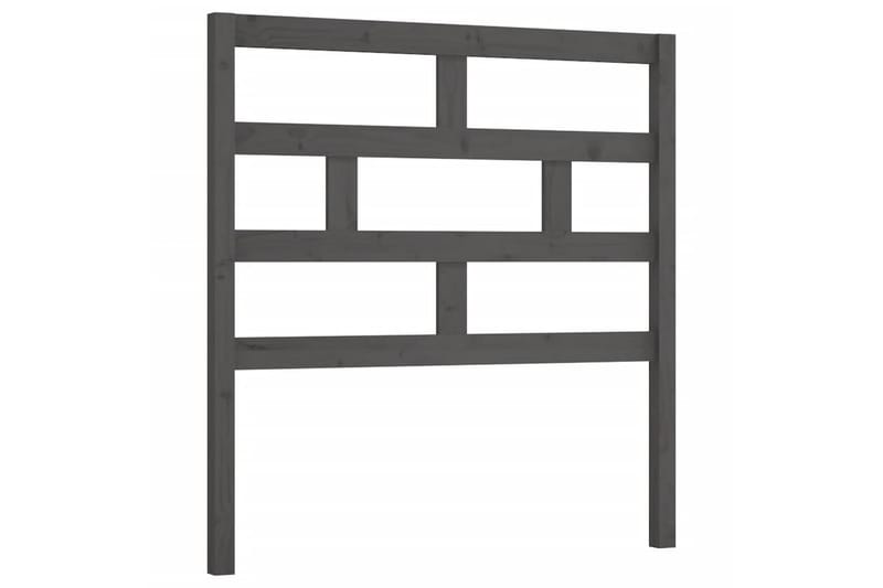 Sängynpääty harmaa 106x4x100 cm täysi mänty - Harmaa - Huonekalut - Sänky - Sängyn lisävarusteet & sängynpäädyt - Sängynpääty