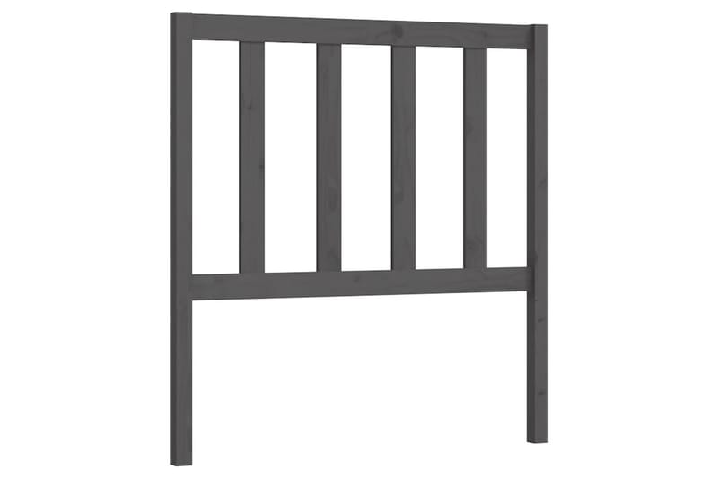 Sängynpääty harmaa 106x4x100 cm täysi mänty - Harmaa - Huonekalut - Sänky - Sängyn lisävarusteet & sängynpäädyt - Sängynpääty