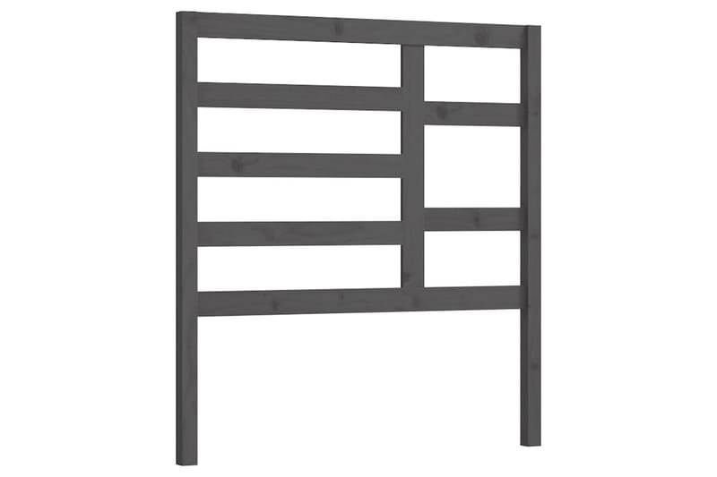 Sängynpääty harmaa 106x4x104 cm täysi mänty - Harmaa - Huonekalut - Sänky - Sängyn lisävarusteet & sängynpäädyt - Sängynpääty