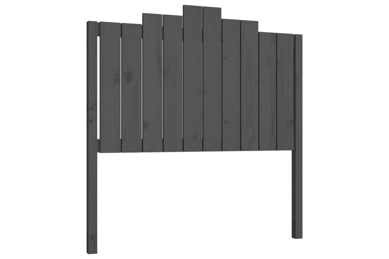 Sängynpääty harmaa 106x4x110 cm täysi mänty - Harmaa - Huonekalut - Sänky - Sängyn lisävarusteet & sängynpäädyt - Sängynpääty