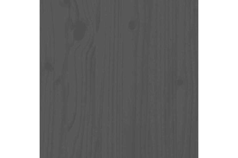 Sängynpääty harmaa 126x4x104 cm täysi mänty - Harmaa - Huonekalut - Sänky - Sängyn lisävarusteet & sängynpäädyt - Sängynpääty