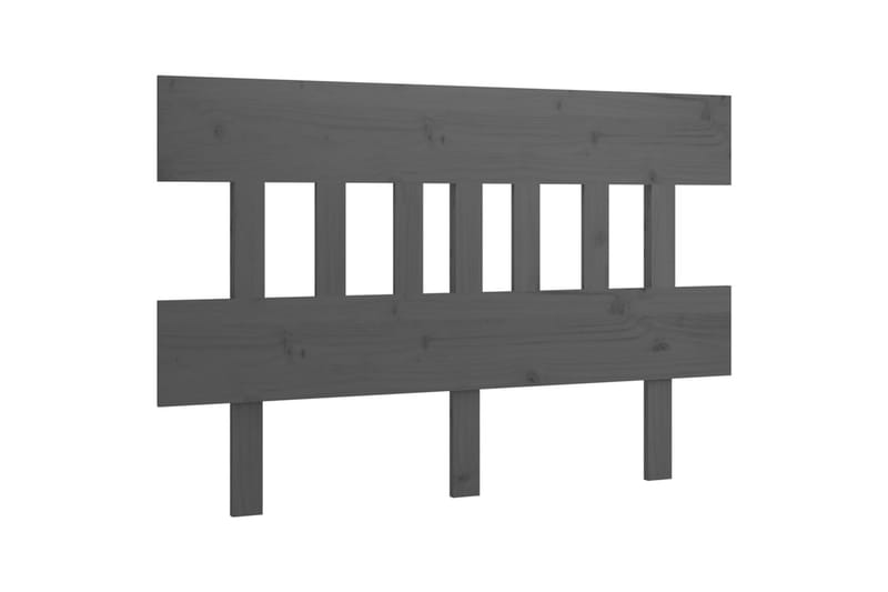 Sängynpääty harmaa 138,5x3x81 cm täysi mänty - Harmaa - Huonekalut - Sänky - Sängyn lisävarusteet & sängynpäädyt - Sängynpääty