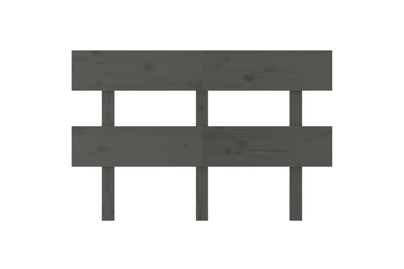Sängynpääty harmaa 138x3x81 cm täysi mänty - Harmaa - Huonekalut - Sänky - Sängyn lisävarusteet & sängynpäädyt - Sängynpääty