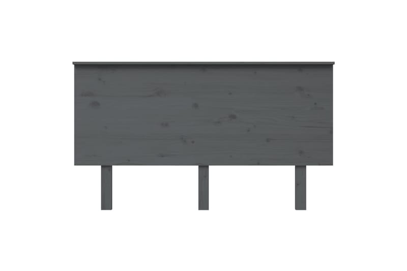 Sängynpääty harmaa 144x6x82,5 cm täysi mänty - Harmaa - Huonekalut - Sänky - Sängyn lisävarusteet & sängynpäädyt - Sängynpääty