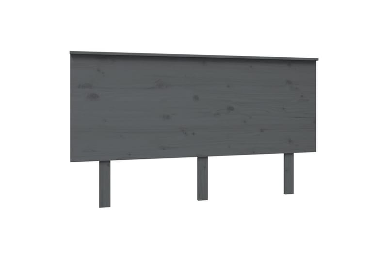 Sängynpääty harmaa 144x6x82,5 cm täysi mänty - Harmaa - Huonekalut - Sänky - Sängyn lisävarusteet & sängynpäädyt - Sängynpääty