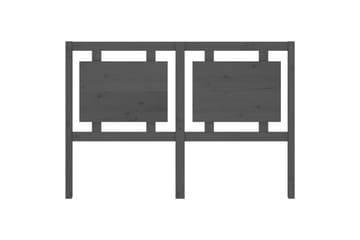 Sängynpääty harmaa 145,5x4x100 cm täysi mänty - Harmaa - Huonekalut - Sänky - Sängyn lisävarusteet & sängynpäädyt - Sängynpääty