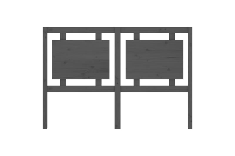 Sängynpääty harmaa 145,5x4x100 cm täysi mänty - Harmaa - Huonekalut - Sänky - Sängyn lisävarusteet & sängynpäädyt - Sängynpääty