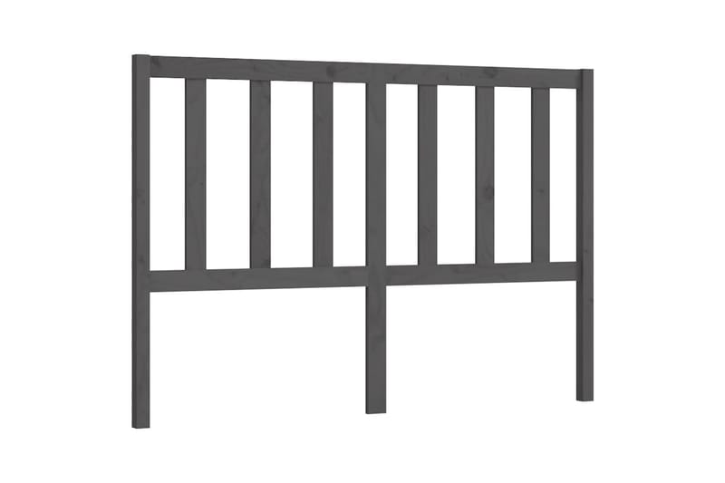 Sängynpääty harmaa 156x4x100 cm täysi mänty - Harmaa - Huonekalut - Sänky - Sängyn lisävarusteet & sängynpäädyt - Sängynpääty