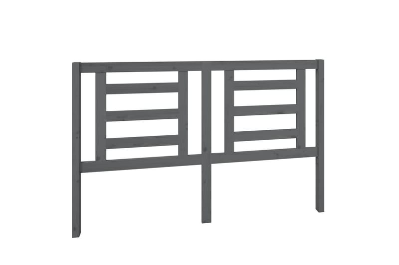 Sängynpääty harmaa 156x4x100 cm täysi mänty - Harmaa - Huonekalut - Sänky - Sängyn lisävarusteet & sängynpäädyt - Sängynpääty