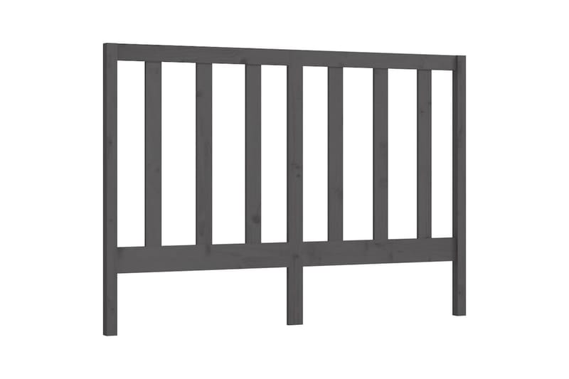 Sängynpääty harmaa 156x4x100 cm täysi mänty - Harmaa - Huonekalut - Sänky - Sängyn lisävarusteet & sängynpäädyt - Sängynpääty