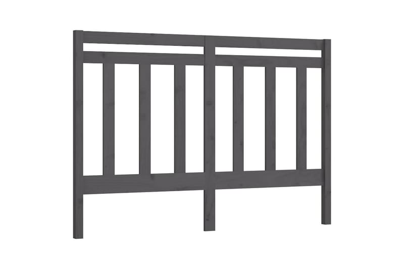 Sängynpääty harmaa 156x4x100 cm täysi mänty - Harmaa - Huonekalut - Sänky - Sängyn lisävarusteet & sängynpäädyt - Sängynpääty