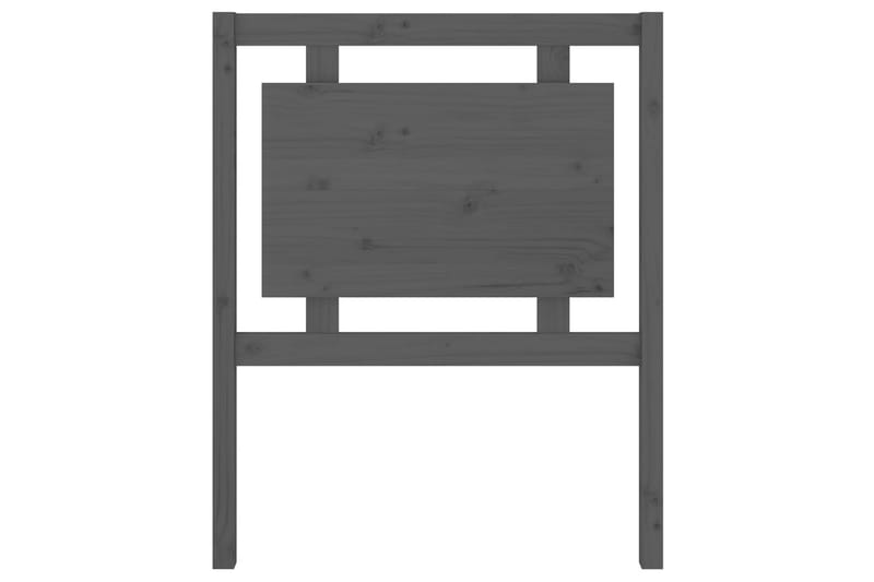 Sängynpääty harmaa 80,5x4x100 cm täysi mänty - Harmaa - Huonekalut - Sänky - Sängyn lisävarusteet & sängynpäädyt - Sängynpääty