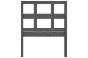 Sängynpääty harmaa 80,5x4x100 cm täysi mänty - Harmaa - Huonekalut - Sänky - Sängyn lisävarusteet & sängynpäädyt - Sängynpääty