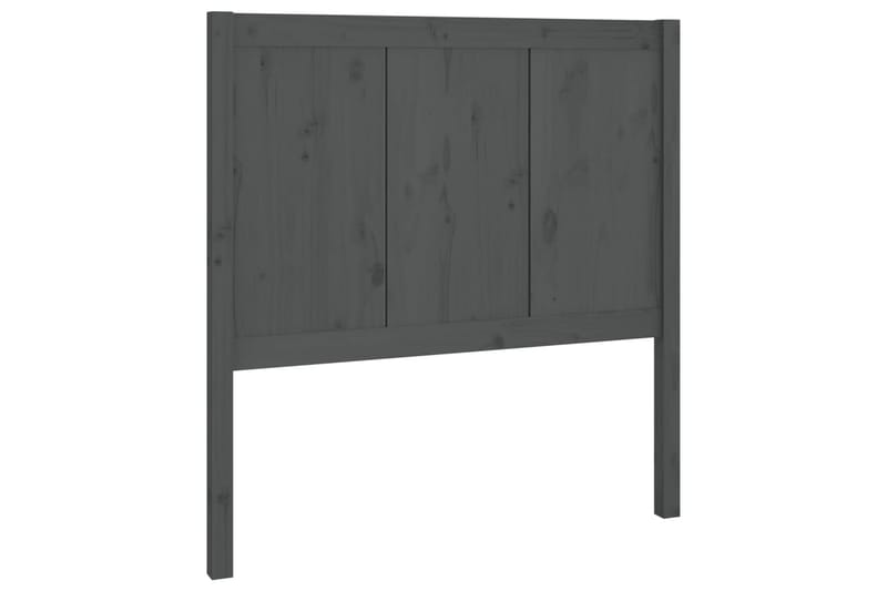 Sängynpääty harmaa 80,5x4x100 cm täysi mänty - Harmaa - Huonekalut - Sänky - Sängyn lisävarusteet & sängynpäädyt - Sängynpääty