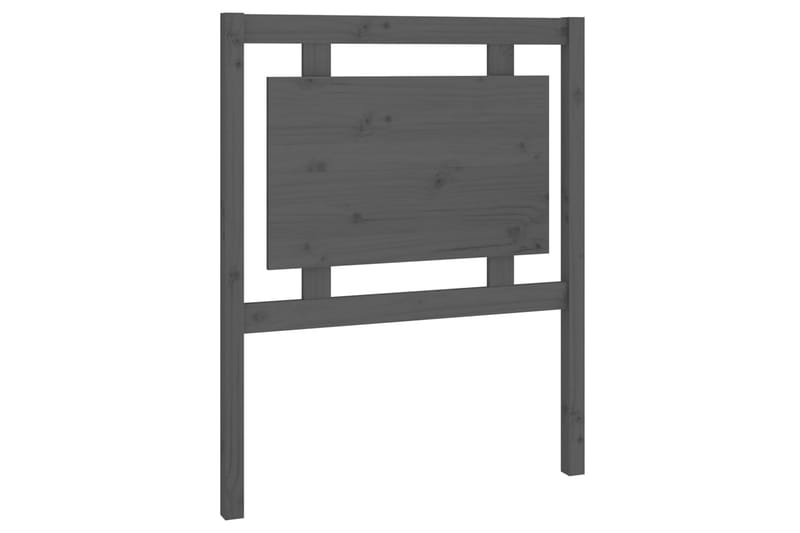 Sängynpääty harmaa 80,5x4x100 cm täysi mänty - Harmaa - Huonekalut - Sänky - Sängyn lisävarusteet & sängynpäädyt - Sängynpääty