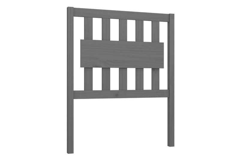 Sängynpääty harmaa 80,5x4x100 cm täysi mänty - Harmaa - Huonekalut - Sänky - Sängyn lisävarusteet & sängynpäädyt - Sängynpääty