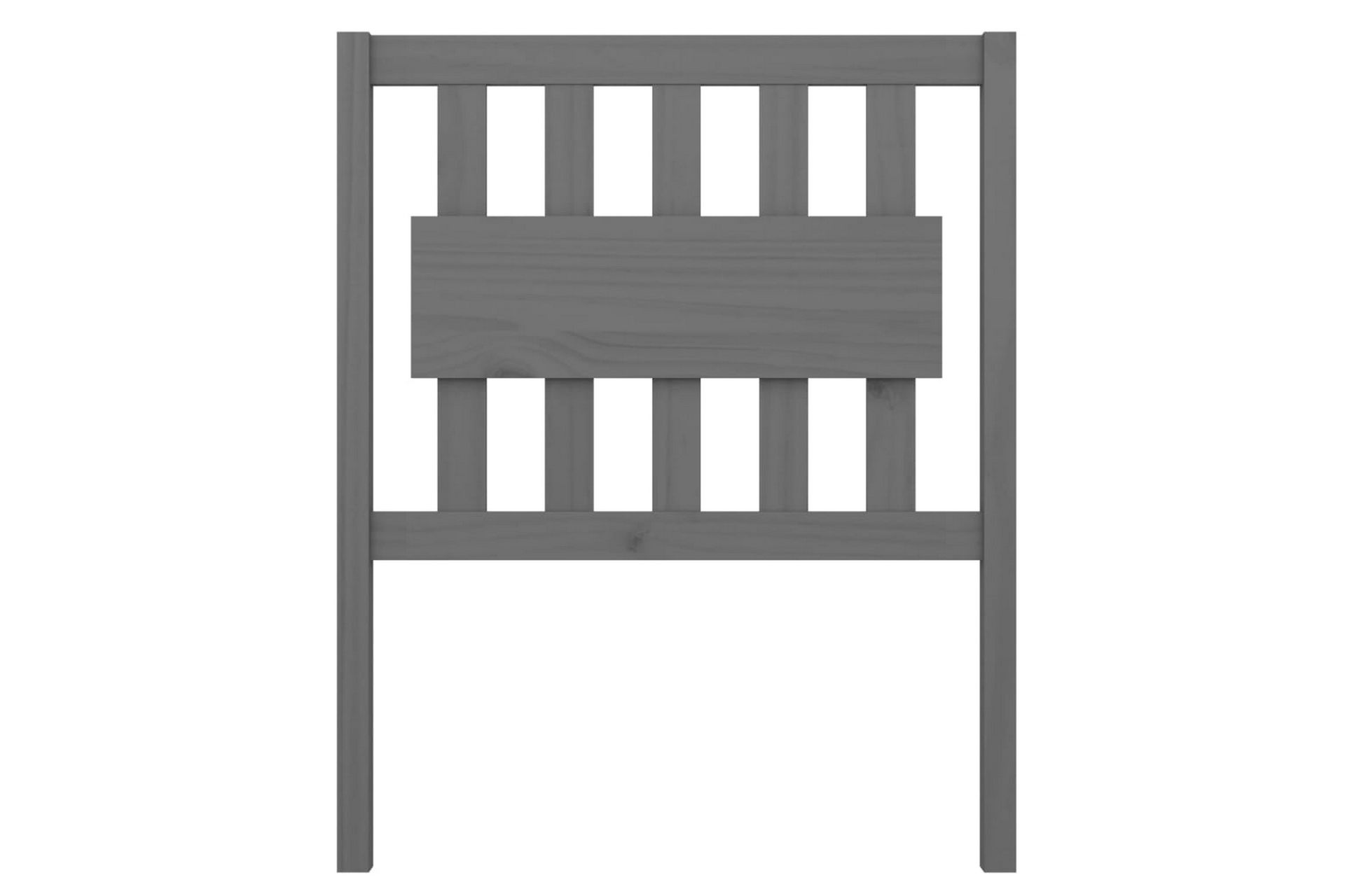 Sängynpääty harmaa 80,5x4x100 cm täysi mänty - Harmaa - Huonekalut - Sänky - Sängyn lisävarusteet & sängynpäädyt - Sängynpääty