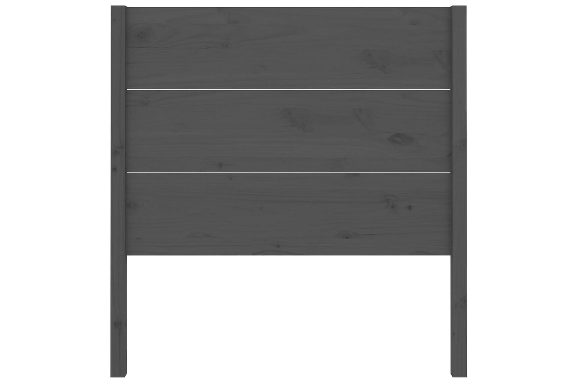 Sängynpääty harmaa 81x4x100 cm täysi mänty - Harmaa - Huonekalut - Sänky - Sängyn lisävarusteet & sängynpäädyt - Sängynpääty