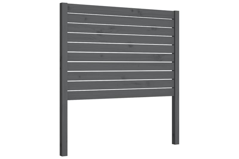 Sängynpääty harmaa 81x4x100 cm täysi mänty - Harmaa - Huonekalut - Sänky - Sängyn lisävarusteet & sängynpäädyt - Sängynpääty