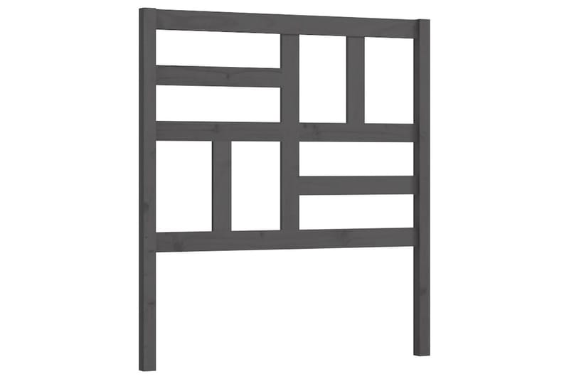 Sängynpääty harmaa 81x4x104 cm täysi mänty - Harmaa - Huonekalut - Sänky - Sängyn lisävarusteet & sängynpäädyt - Sängynpääty