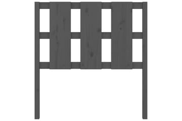 Sängynpääty harmaa 95,5x4x100 cm täysi mänty - Harmaa - Huonekalut - Sänky - Sängyn lisävarusteet & sängynpäädyt - Sängynpääty