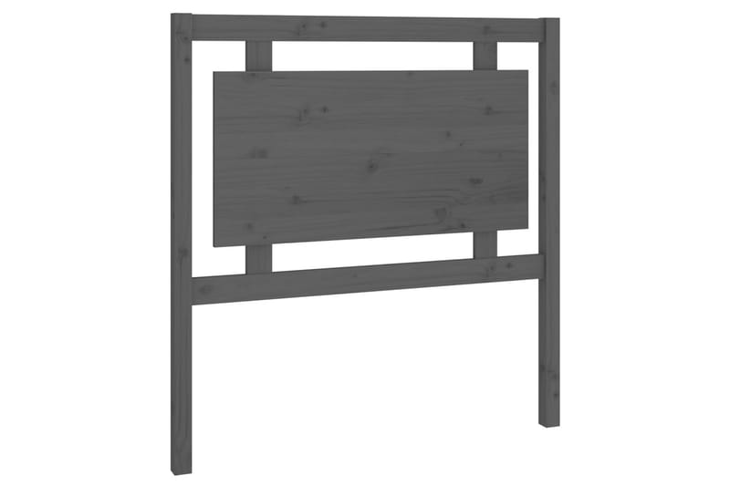 Sängynpääty harmaa 95,5x4x100 cm täysi mänty - Harmaa - Huonekalut - Sänky - Sängyn lisävarusteet & sängynpäädyt - Sängynpääty