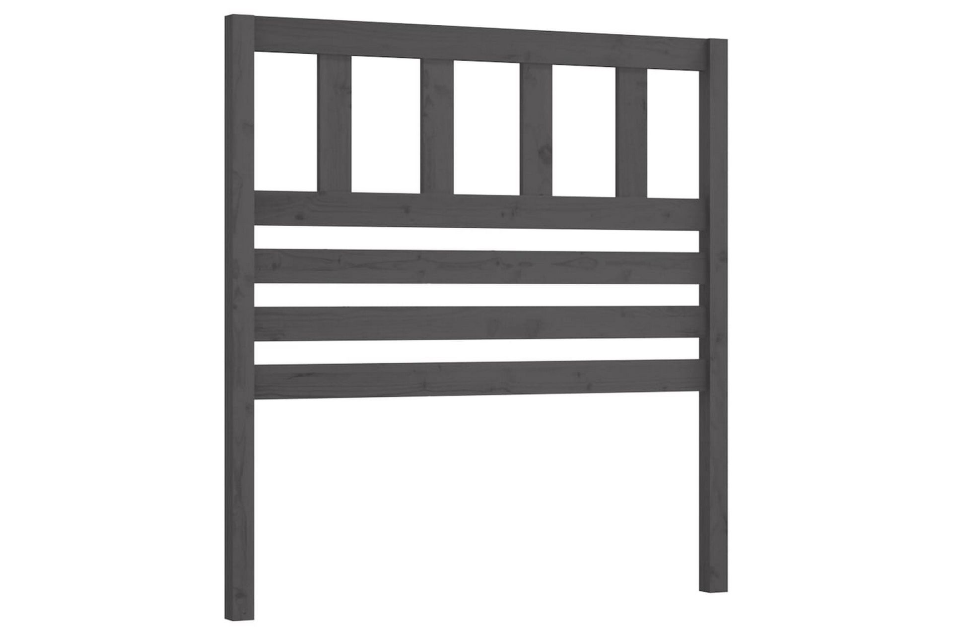 Sängynpääty harmaa 96x4x100 cm täysi mänty - Harmaa - Huonekalut - Sänky - Sängyn lisävarusteet & sängynpäädyt - Sängynpääty