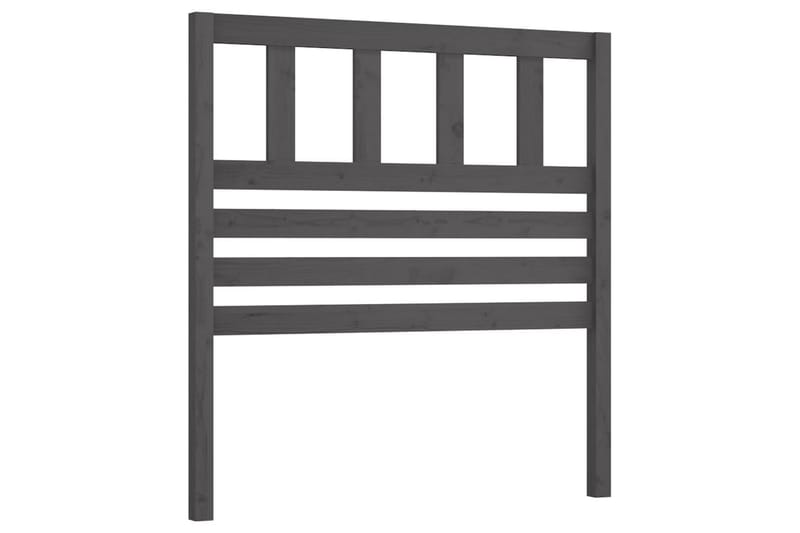 Sängynpääty harmaa 96x4x100 cm täysi mänty - Harmaa - Huonekalut - Sänky - Sängyn lisävarusteet & sängynpäädyt - Sängynpääty