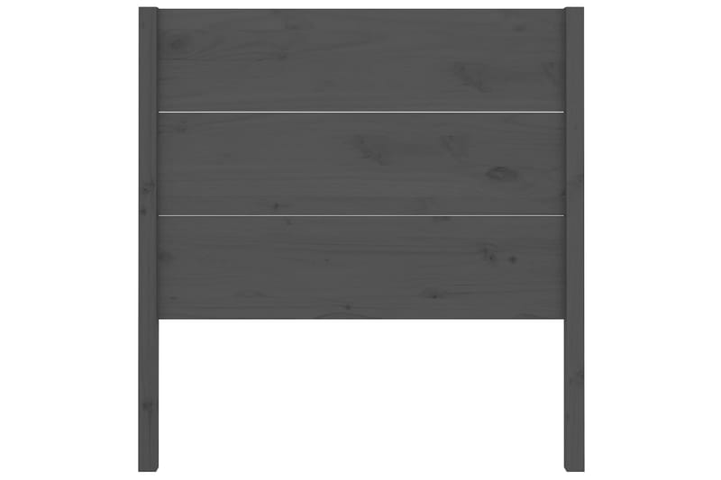 Sängynpääty harmaa 96x4x100 cm täysi mänty - Harmaa - Huonekalut - Sänky - Sängyn lisävarusteet & sängynpäädyt - Sängynpääty