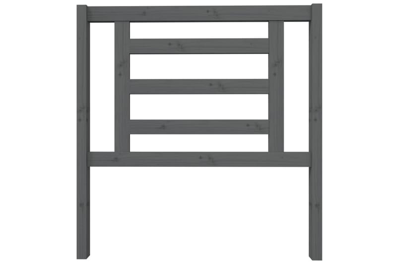 Sängynpääty harmaa 96x4x100 cm täysi mänty - Harmaa - Huonekalut - Sänky - Sängyn lisävarusteet & sängynpäädyt - Sängynpääty