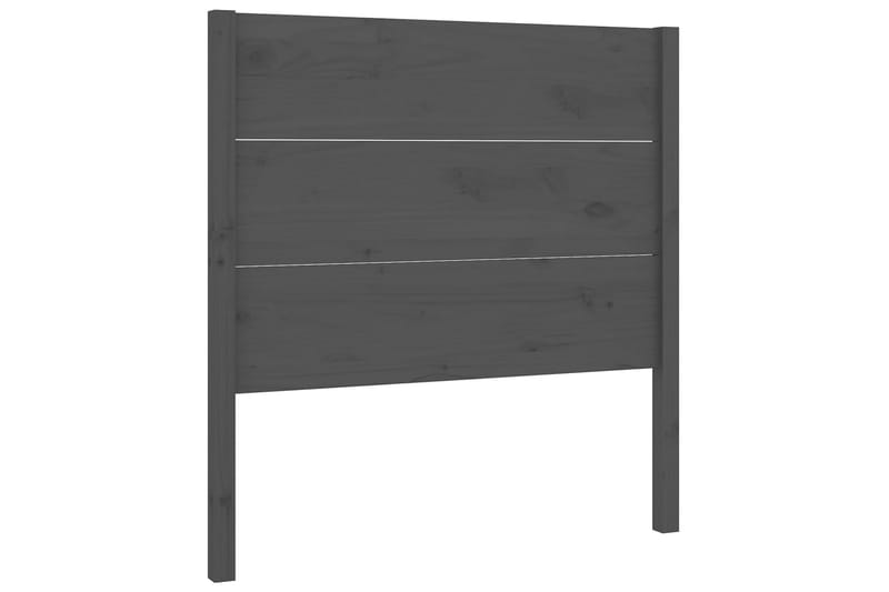 Sängynpääty harmaa 96x4x100 cm täysi mänty - Harmaa - Huonekalut - Sänky - Sängyn lisävarusteet & sängynpäädyt - Sängynpääty