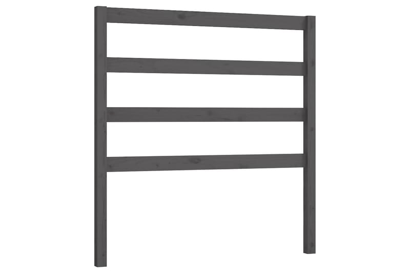 Sängynpääty harmaa 96x4x100 cm täysi mänty - Harmaa - Huonekalut - Sänky - Sängyn lisävarusteet & sängynpäädyt - Sängynpääty