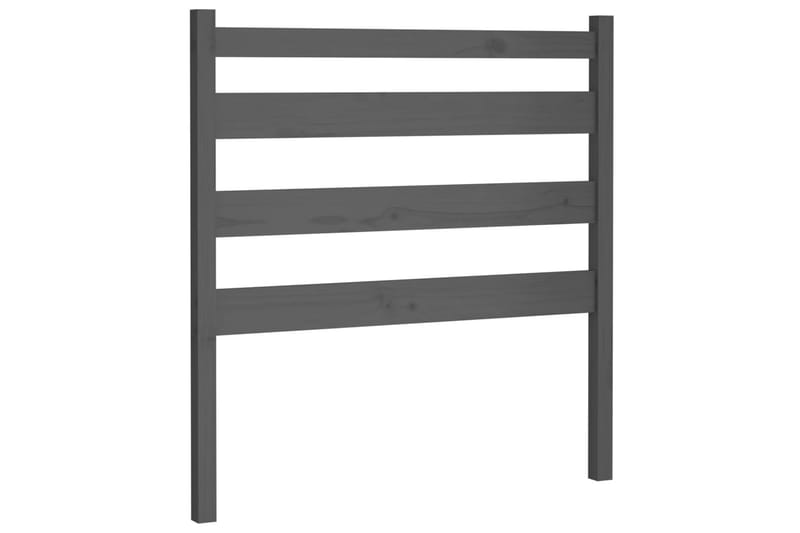 Sängynpääty harmaa 96x4x100 cm täysi mänty - Harmaa - Huonekalut - Sänky - Sängyn lisävarusteet & sängynpäädyt - Sängynpääty