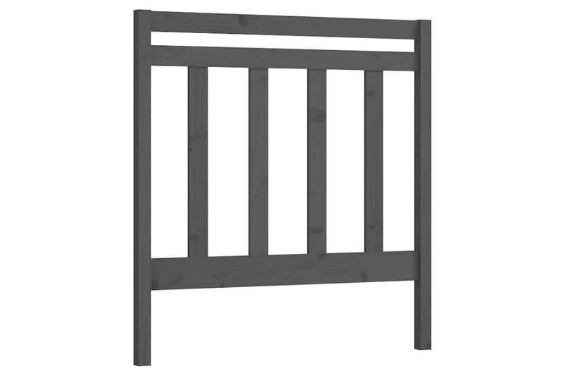 Sängynpääty harmaa 96x4x100 cm täysi mänty - Harmaa - Huonekalut - Sänky - Sängyn lisävarusteet & sängynpäädyt - Sängynpääty