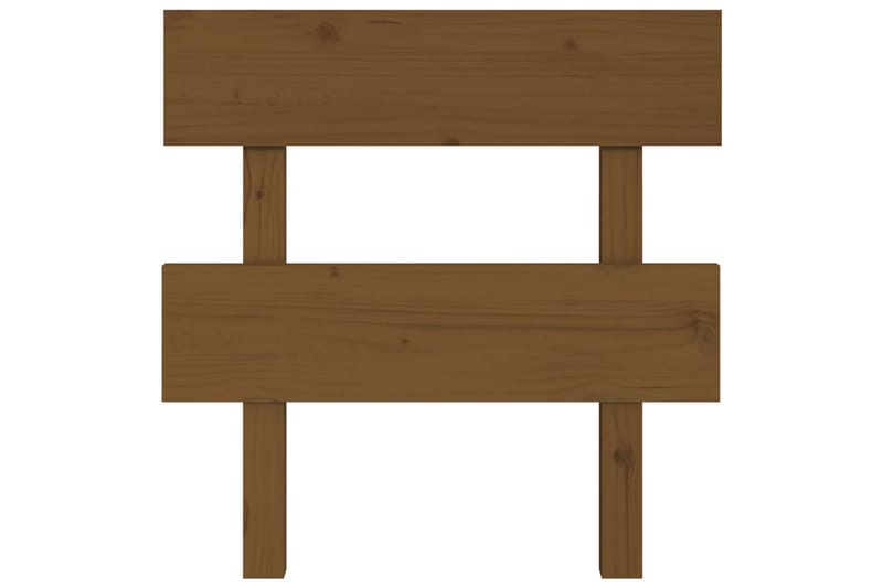 Sängynpääty hunajanruskea 103,5x3x81 cm täysi mänty - Ruskea - Huonekalut - Sänky - Sängyn lisävarusteet & sängynpäädyt - Sängynpääty
