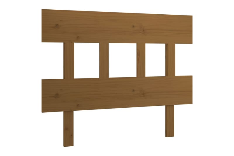 Sängynpääty hunajanruskea 103,5x3x81 cm täysi mänty - Ruskea - Huonekalut - Sänky - Sängyn lisävarusteet & sängynpäädyt - Sängynpääty