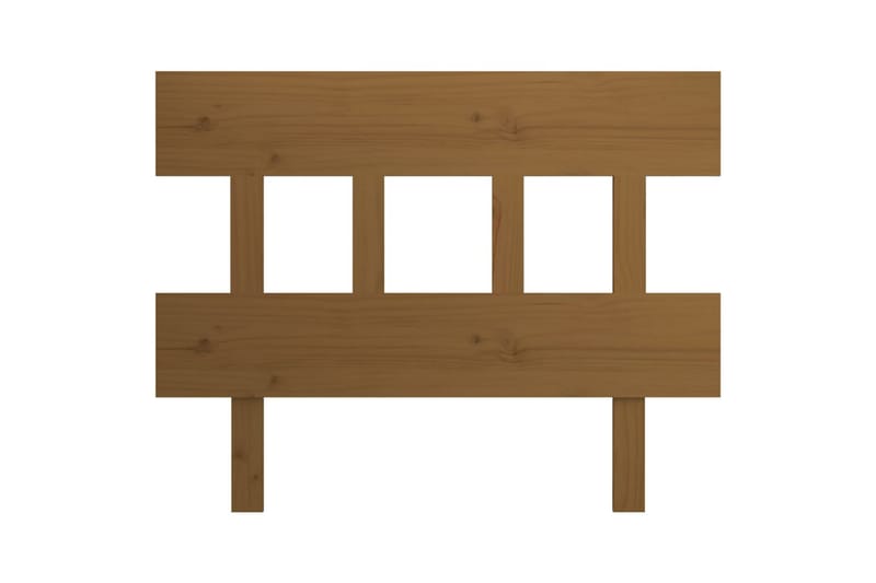 Sängynpääty hunajanruskea 103,5x3x81 cm täysi mänty - Ruskea - Huonekalut - Sänky - Sängyn lisävarusteet & sängynpäädyt - Sängynpääty
