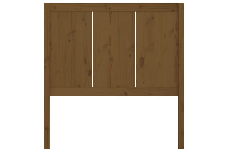 Sängynpääty hunajanruskea 105,5x4x100 cm täysi mänty - Ruskea - Huonekalut - Sänky - Sängyn lisävarusteet & sängynpäädyt - Sängynpääty