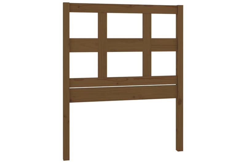 Sängynpääty hunajanruskea 105,5x4x100 cm täysi mänty - Ruskea - Huonekalut - Sänky - Sängyn lisävarusteet & sängynpäädyt - Sängynpääty