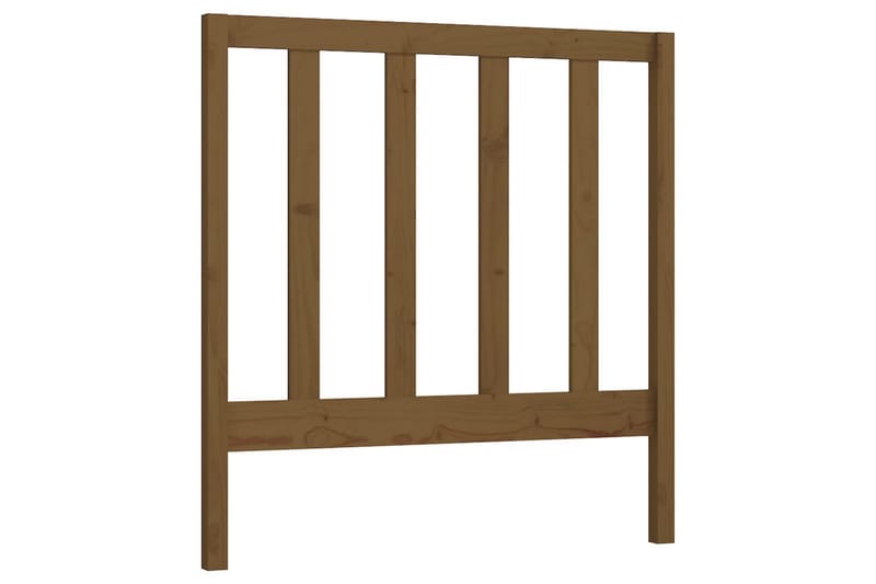 Sängynpääty hunajanruskea 106x4x100 cm täysi mänty - Ruskea - Huonekalut - Sänky - Sängyn lisävarusteet & sängynpäädyt - Sängynpääty