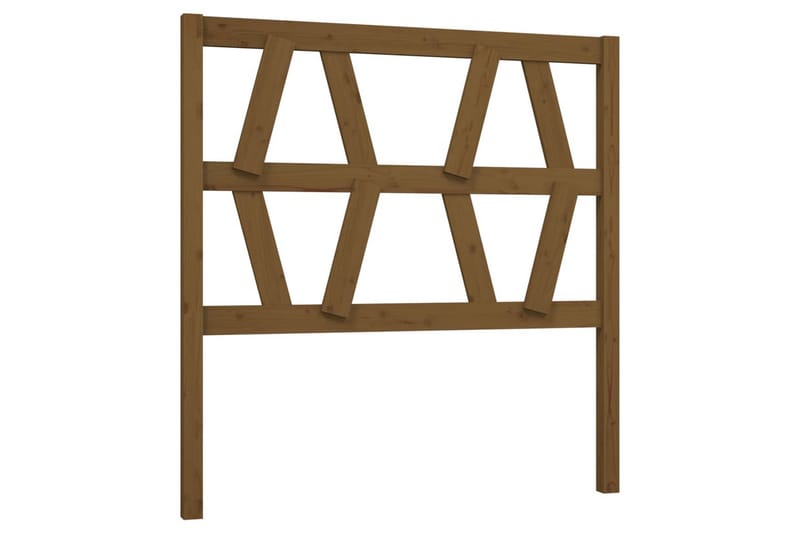 Sängynpääty hunajanruskea 106x4x100 cm täysi mänty - Ruskea - Huonekalut - Sänky - Sängyn lisävarusteet & sängynpäädyt - Sängynpääty