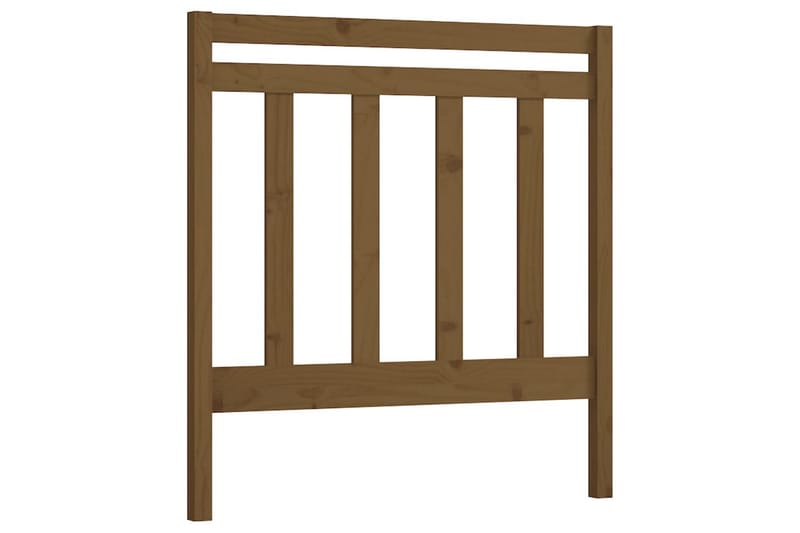 Sängynpääty hunajanruskea 106x4x100 cm täysi mänty - Ruskea - Huonekalut - Sänky - Sängyn lisävarusteet & sängynpäädyt - Sängynpääty