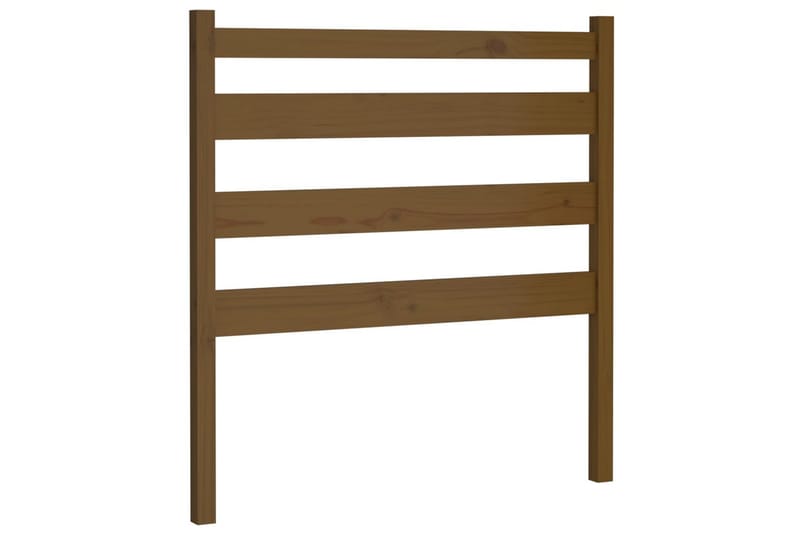 Sängynpääty hunajanruskea 106x4x100 cm täysi mänty - Ruskea - Huonekalut - Sänky - Sängyn lisävarusteet & sängynpäädyt - Sängynpääty