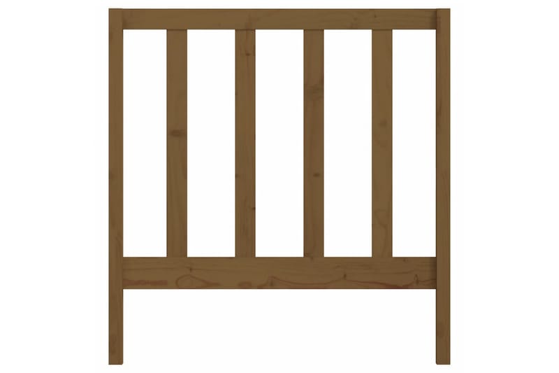 Sängynpääty hunajanruskea 106x4x100 cm täysi mänty - Ruskea - Huonekalut - Sänky - Sängyn lisävarusteet & sängynpäädyt - Sängynpääty