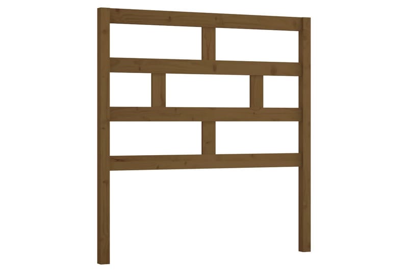 Sängynpääty hunajanruskea 106x4x100 cm täysi mänty - Ruskea - Huonekalut - Sänky - Sängyn lisävarusteet & sängynpäädyt - Sängynpääty
